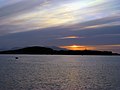 Sunset over Kerrera, viewed from Oban.