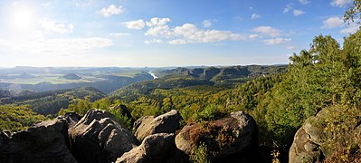 Blick von der Kipphornaussicht in Richtung Nordwesten