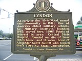 Lyndon historical marker