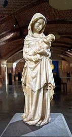 Vierge allaitant l'enfant (entre 1330 et 1350), Maître des Madones mosanes.