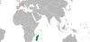 Location map for Madagascar and Switzerland.