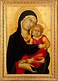 14th-century gold-ground Madonna and Child