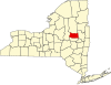 State map highlighting Fulton County