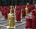 Mein Karl 2014 public installation on the Katschhof at Aachen, by Ottmar Hörl, 2014