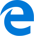 Ancien logo de Microsoft Edge (2015-2019)