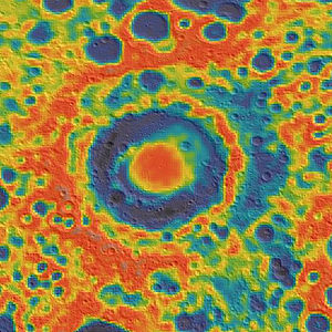 Gravity map based on GRAIL