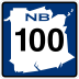 Route 100 marker