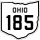 State Route 185 marker