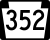 PA Route 352 Alternate Truck marker