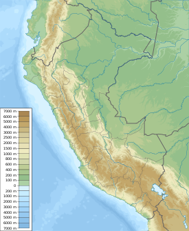 Uruashraju ubicada en Perú físico