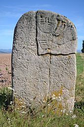 Copie de la statue-menhir du Plo de Mas-Viel