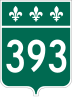 Route 393 marker
