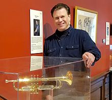 Roger Ingram at the Kentucky Museum with his 1600i trumpet