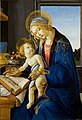 Image 16The scene in Botticelli's Madonna of the Book (1480) reflects the presence of books in the houses of richer people in his time. (from History of books)