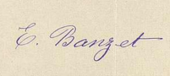 signature d'Émilie Banzet