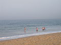 Swimmers in smooth waters at Block Island