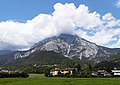 Telfs-Sagl, panorama to mountain