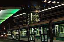 Le terminus de la ligne de nuit à la station Pont du Garigliano.