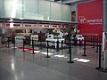 A Virgin America check-in area.