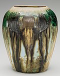 Vase with moose, c. 1907-08