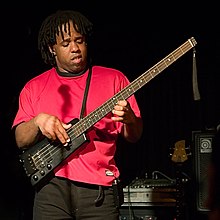 Wooten plays his headless bass guitar known as his "Sitar Bass" at the Belly Up in San Diego 2006