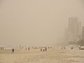 Dust Storm at Surfers Paradise beach (looking south)