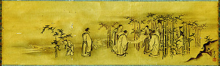 竹林七贤，日本江户时代狩野派作品
