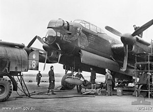 A No. 463 Squadron Lancaster in 1944