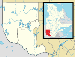 Trécesson is located in Western Quebec