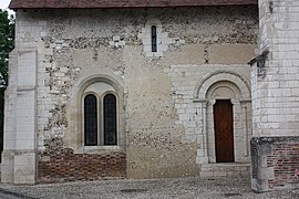 Détail de la façade sud de la njef.