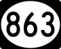 Highway 863 marker