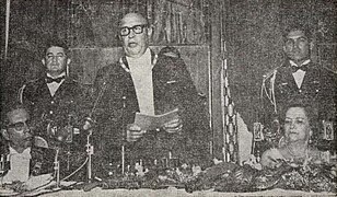 President Enrique Peralta Azurdia and President Gustavo Díaz Ordaz in Guatemala City; 1966.