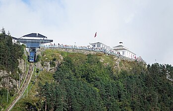 Toppstationen och restaurangen, 2021.