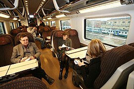 Seconde classe de l'Eurostar Italia