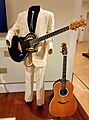 Glen Campbell's 6-string Ovation "Bluebird", based on the Viper solid body, and 6-string acoustic guitars on display at the at the Musical Instrument Museum in Phoenix, Arizona