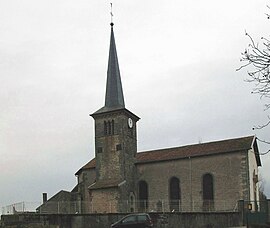 The church in Hennecourt