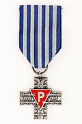 P-triangle on the Polish medal for camp victims