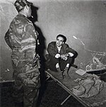 Larbi Ben M'hidi, après son arrestation par les paras le 23 février 1957.