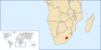 Location of Lesotho