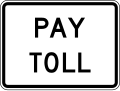 R3-29P Pay toll (plaque)