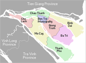 Location in Bến Tre province