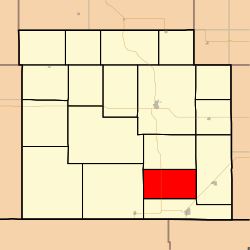 Location in Barber County