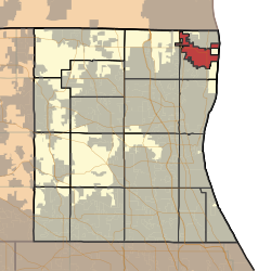 Location in Lake County