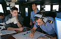 Navy officers on the bridge of the frigate La Motte-Picquet  [لغات أخرى]‏