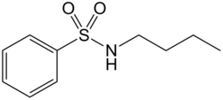 Strukturformel von N-Butylbenzolsulfonamid