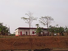 Uma casa em Nanga Eboko, província de Centro, nos Camarões.