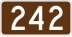 Route 242 marker