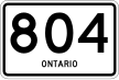 Highway 804 marker