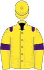 Yellow, purple epaulets and armlets