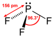 Structure and dimensions of phosphorus trifluoride